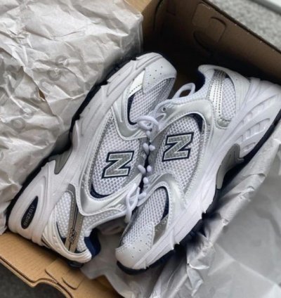 Newbalance 530 White Navy Running Shoes