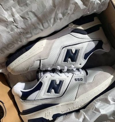 Newbalance 550 Navy Blue Sneakers