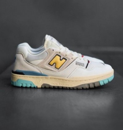 Newbalance 550 Sea Salt Yellow Sneakers