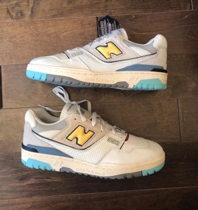 Newbalance 550 Sea Salt Yellow Sneakers