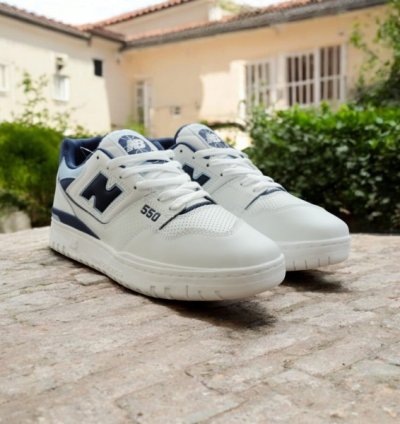 Newbalance 550 White Vintage Indigo Sneakers