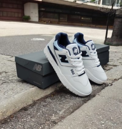 Newbalance 550 White Vintage Indigo Sneakers