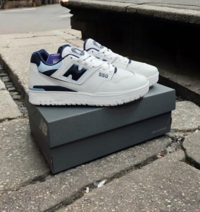 Newbalance 550 White Vintage Indigo Sneakers