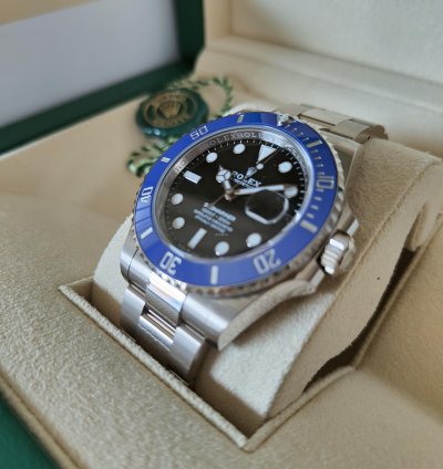 Rolex Submariner Date White Gold Unworn Full Set 2022 Official Rolex Warranty