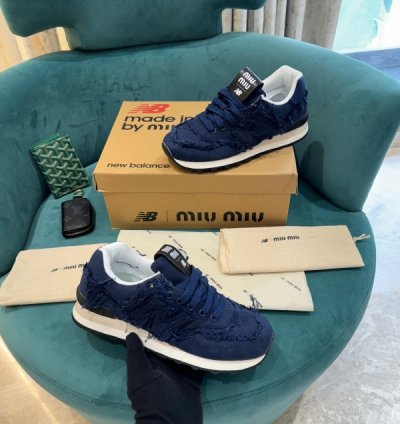 Newbalance 574 X Miu Miu Denim Sneakers