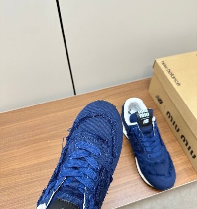 Newbalance 574 X Miu Miu Denim Sneakers