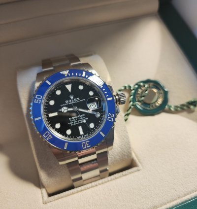 Rolex Submariner Date White Gold Unworn Full Set 2022 Official Rolex Warranty