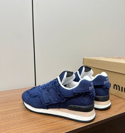 Newbalance 574 X Miu Miu Denim Sneakers