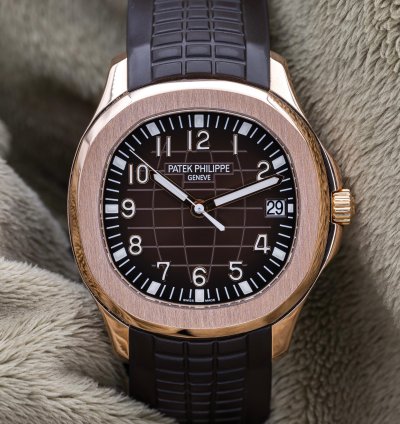 Patek Philippe Aquanaut 5167r-001 40mm Rose Gold Brown Dial Full Set