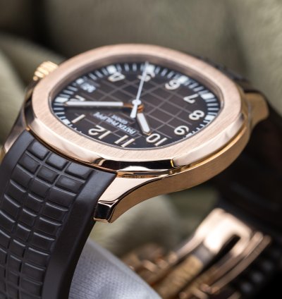 Patek Philippe Aquanaut 5167r-001 40mm Rose Gold Brown Dial Full Set