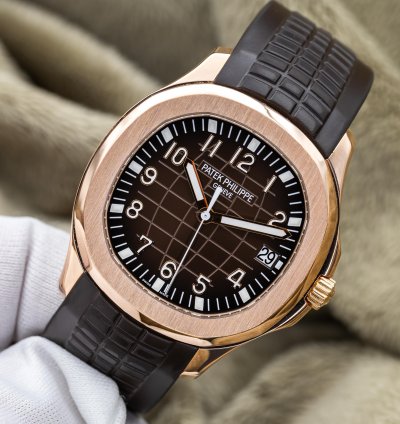 Patek Philippe Aquanaut 5167r-001 40mm Rose Gold Brown Dial Full Set