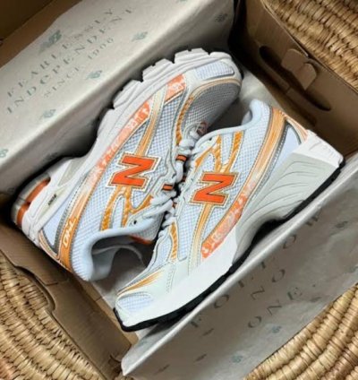 Newbalance 740 Silver Orange Running Shoes