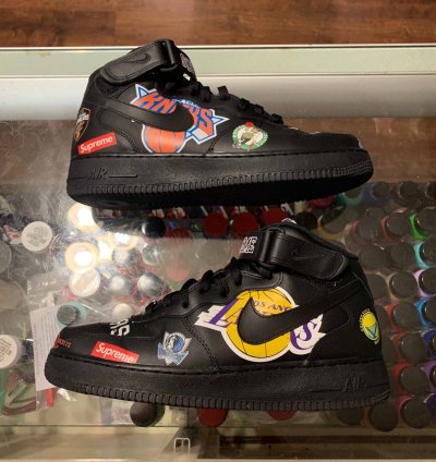 Supreme Nba Air Force 1 Mid 07 Black