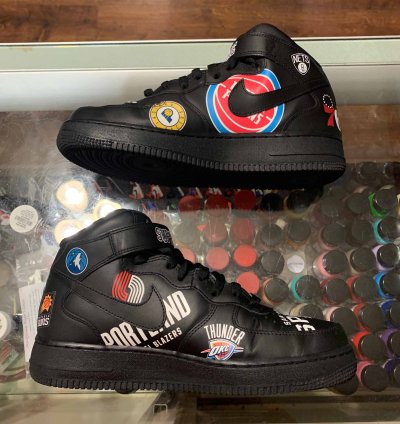 Supreme Nba Air Force 1 Mid 07 Black