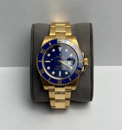 Rolex Submariner Date Yellow Gold 40mm Blue Dial Oyster