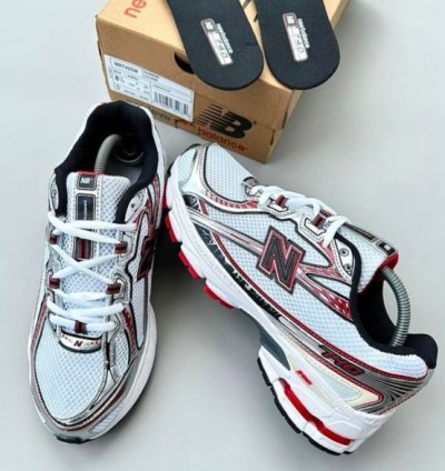 Newbalance 740 Silver Red Sneakers