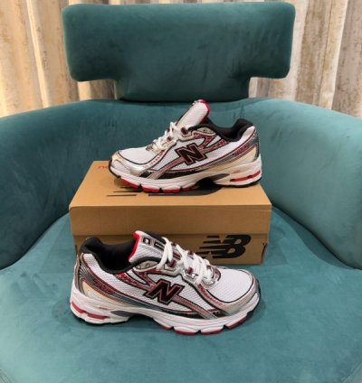 Newbalance 740 Silver Red Sneakers