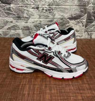 Newbalance 740 Silver Red Sneakers
