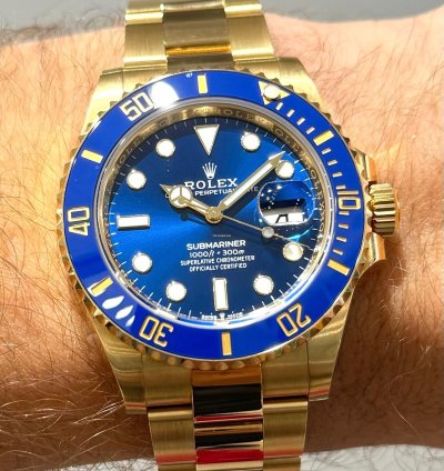 Rolex Submariner Date Yellow Gold Submariner Date Like New Complete 2021