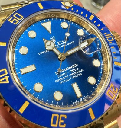 Rolex Submariner Date Yellow Gold Submariner Date Like New Complete 2021