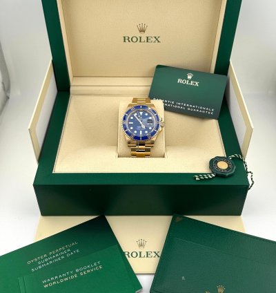 Rolex Submariner Date Yellow Gold Submariner Date Like New Complete 2021