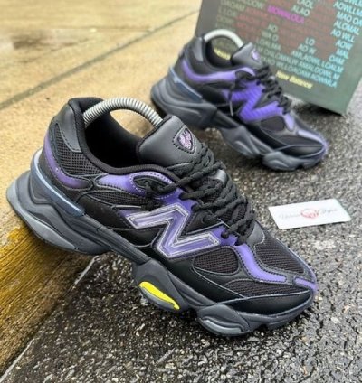 Newbalance 9060 Black Purple Rain Sneakers