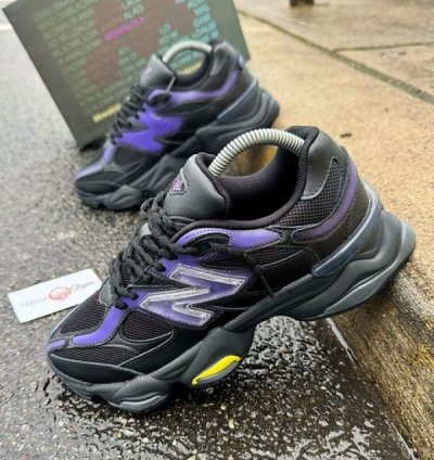 Newbalance 9060 Black Purple Rain Sneakers