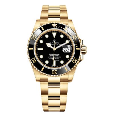 Rolex Submariner Date Yellow Gold Submariner Date Watch - Black Bezel - Black Dial 126618ln