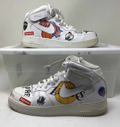 Supreme Nba Air Force 1 Mid White