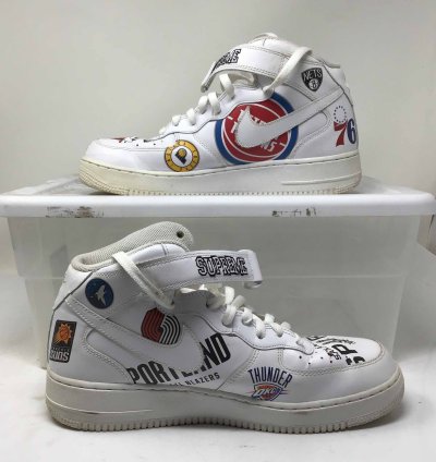 Supreme Nba Air Force 1 Mid White