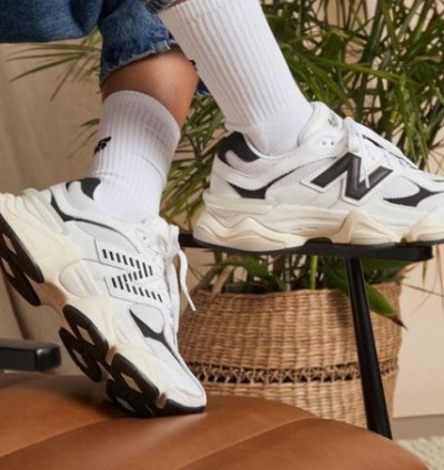 Newbalance 9060 Black White Running Shoes