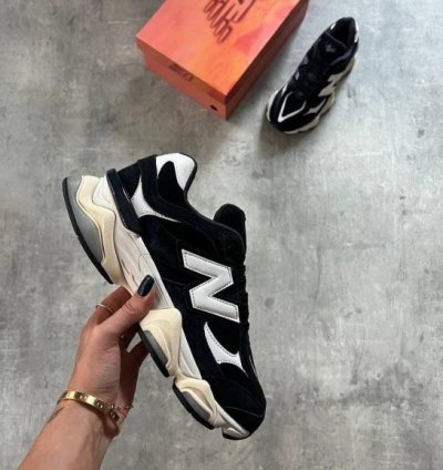 Newbalance 9060 Black White Running Shoes
