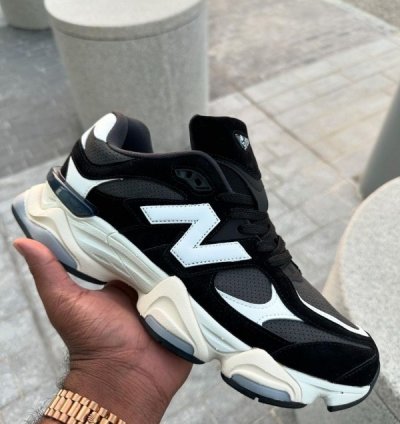 Newbalance 9060 Black White Running Shoes