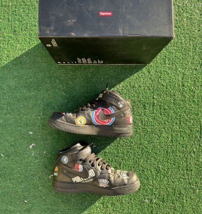 Supreme Nba Black Nike Air Force 1 Mid