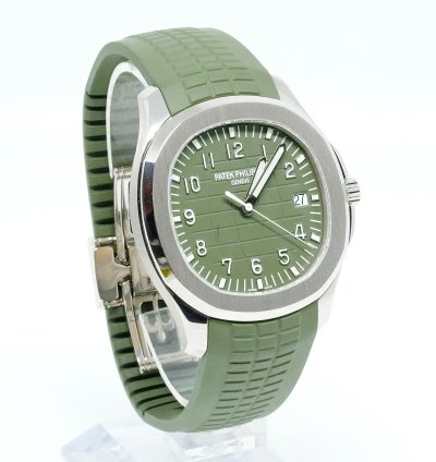Patek Philippe Aquanaut 5168g Box And Papers 2020 Green Dial White Gold