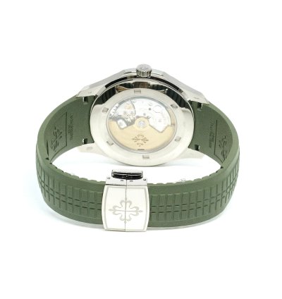 Patek Philippe Aquanaut 5168g Box And Papers 2020 Green Dial White Gold