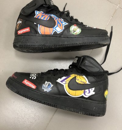 Supreme Nba Nike Air Force 1 Mid 07 Black 2018
