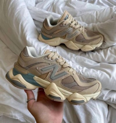 Newbalance 9060 Ivory Cream Pink Sand Sneakers