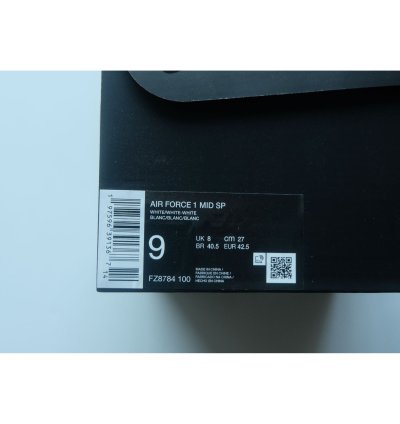 Supreme Nike Af1 Mid Air Force 1 Sp Shoes Mens Sz 9 Womens