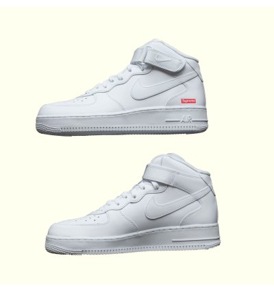 Supreme Nike Af1 Mid Air Force 1 Sp Shoes Mens Sz 9 Womens