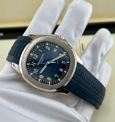 Patek Philippe Aquanaut 5168g White Gold Blue Dial 2019