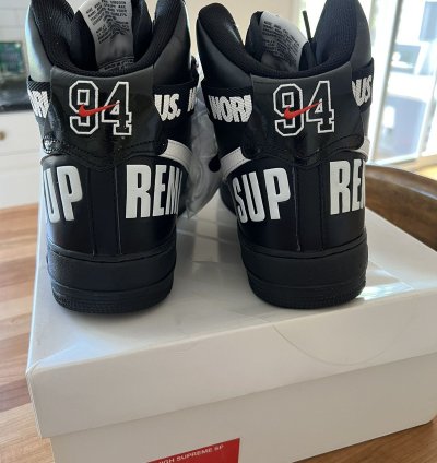 Supreme Nike Air Force 1 High World Famous Black