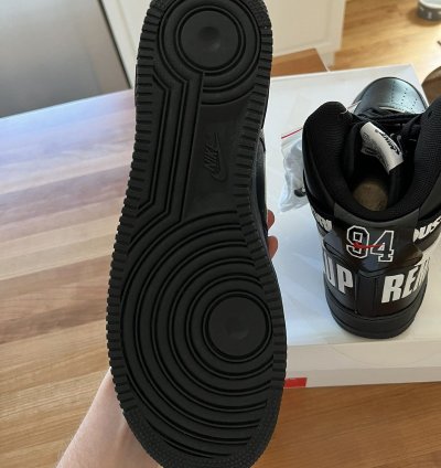 Supreme Nike Air Force 1 High World Famous Black