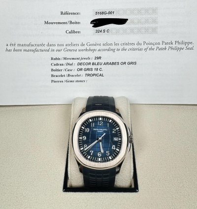 Patek Philippe Aquanaut 5168g-001