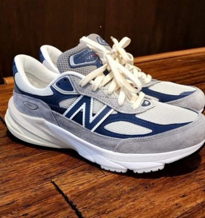 Newbalance 990 V6 Grey Navy Running Shoes