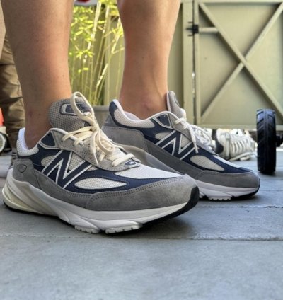 Newbalance 990 V6 Grey Navy Running Shoes