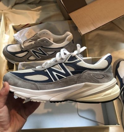 Newbalance 990 V6 Grey Navy Running Shoes