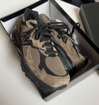 Newbalance 990v3 Jjjjound Brown Black Running Shoes