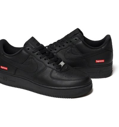 Supreme Nike Air Force 1 Low Black Size 5