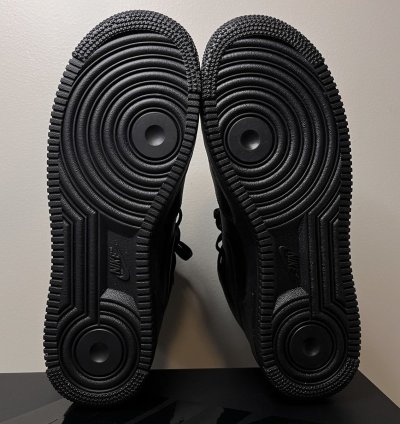 Supreme Nike Air Force 1 Mid Box Logo - Triple Black
